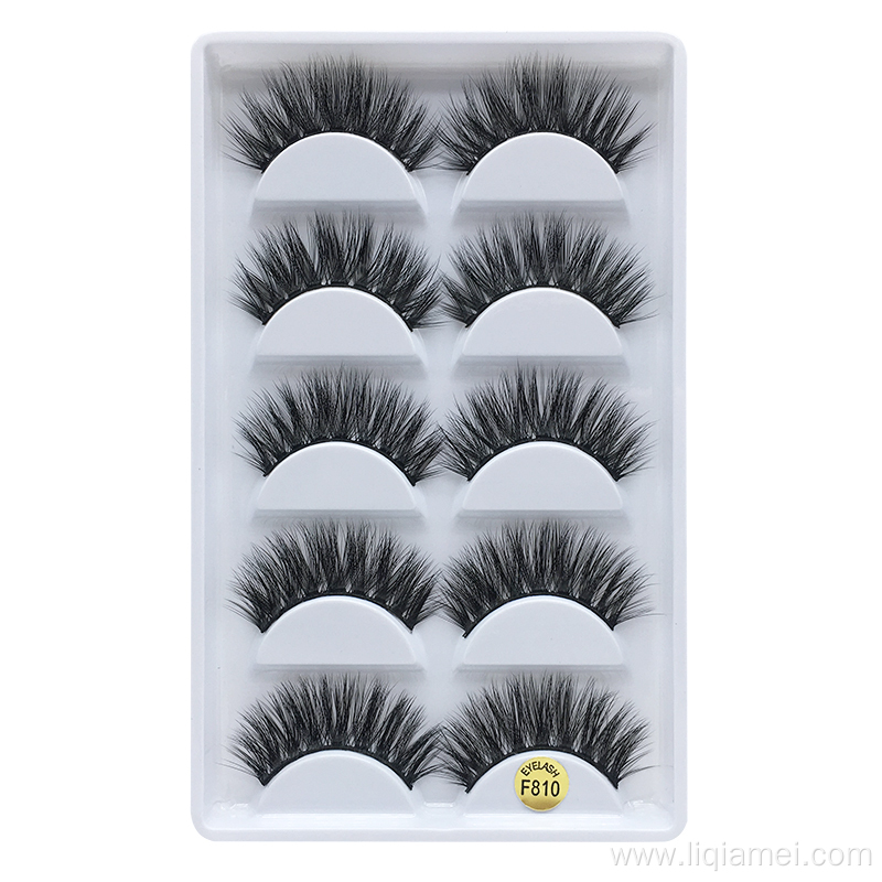 Wholesale 3D mink strip eyelashes fake eyelashes set