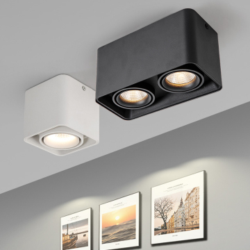 Creative Personality Design Hotel Office 7W 10W 14W 20W 40W COB White Square Spotlight Spotlight