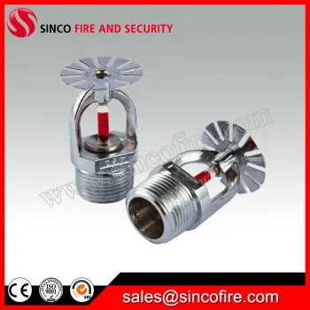 Standard response chrome finished pendent fire sprinkler