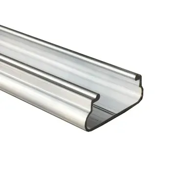 0.8mm 1mm Slotted Groove Extruded Aluminum Profile for Greenhouse Glass Roofs