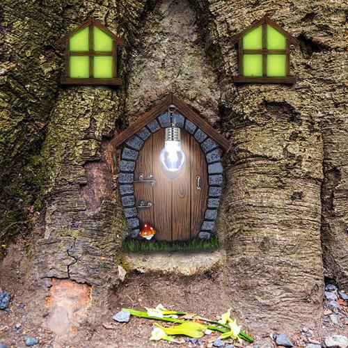  Solar Powered Fairy Gnome with Litter lamp Manufactory