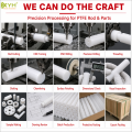 لوح بلاستيك PTFE أبيض 1000x1000 مم
