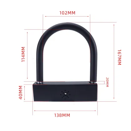 Electric Car Alarm Lock U Lock Alarm Bicycle Motorcycle Alarm Bike U Lock