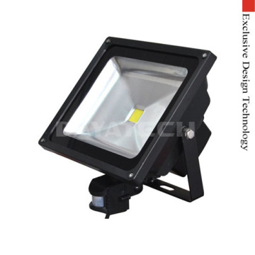 50w Led Floodlight With Pir Sensor 13cm Bracket 