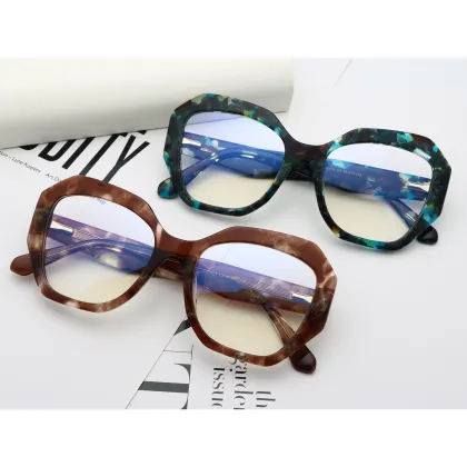 Colorful Fashion Women's Eyeglasses - Large Frame Glasses