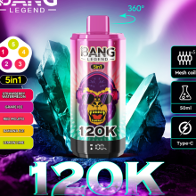 Bang Legend 120000 Puff 5-In-1 Vape แบบใช้แล้วทิ้งสเปน