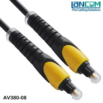 Lancom CE,RoHS,UL,cUL,VDE Certificate customized LOGO printed toslink fiber cable