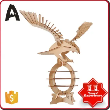 The best choice factory supply sika deer wooden puzzle model