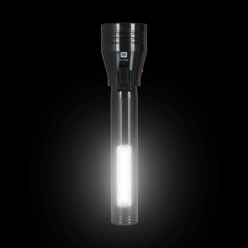 Rechargeable LED Flashlight Torch USB with Side Light