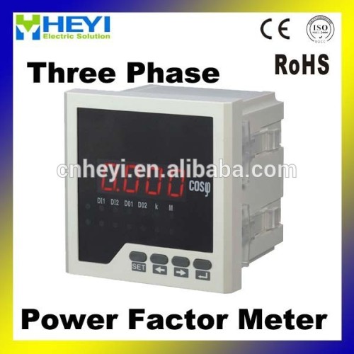 LED RH-H Series Three phase digital power factor meter COS meter
