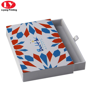 White Sliding Paper Drawer Box Packaging