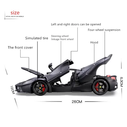 Bburago 1:18 Ferrari FXXK Red 88 car alloy car model simulation car decoration collection gift toy Die casting model boy toy