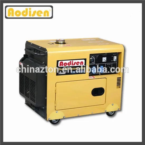 5kW AODISEN one cylinder, air cooled engine, single phase, key start, soundproof diesel generator for sale