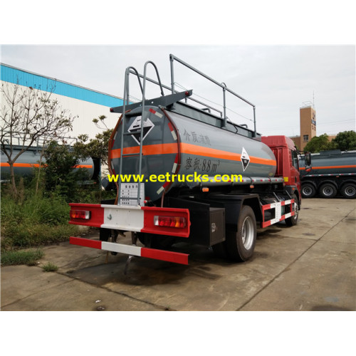 180hp 9000 litres H2SO4 camions-citernes de transport