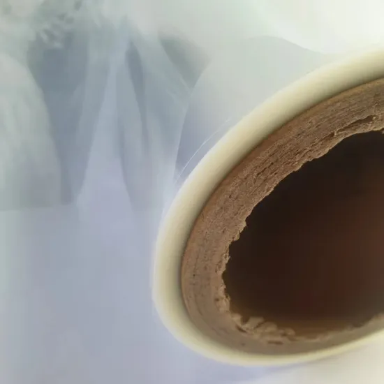 Pearlescent bopp film with high flatness for printing