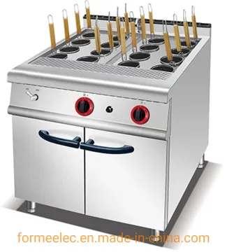 Gas Combination Oven Gas Noodle Cooker 16 Basket Gas Pasta Cooker with Cabinet