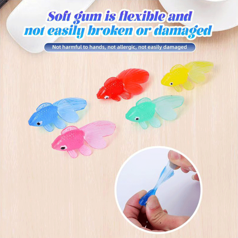 কৌতূহলী বিড়ালদের জন্য ইন্টারেক্টিভ সিমুলেটেড লিটল গোল্ডফিশ খেলনা