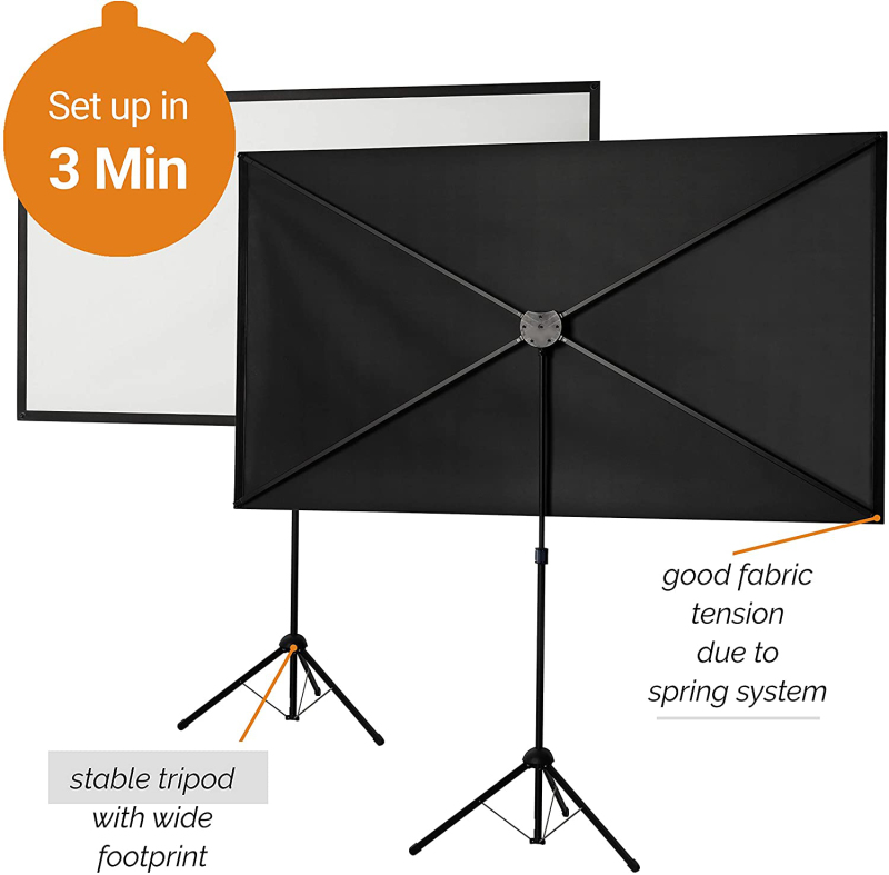 Portable X-type Tripod outdoor manual projector screen