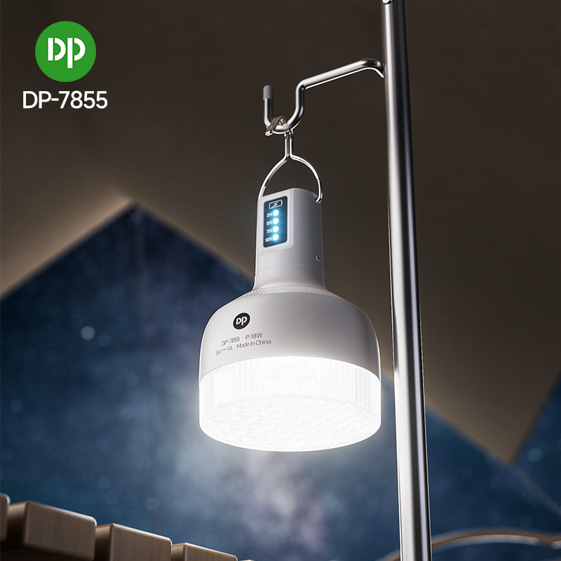 LED Rechargeable Bulb Camping Light with Lithium Battery - DP