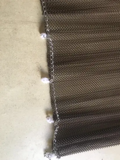 High Quality Metal Fireplace Mesh Curtain