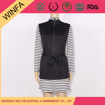High Fashion Off The Shoulder Empire-waist model of ladies office dress