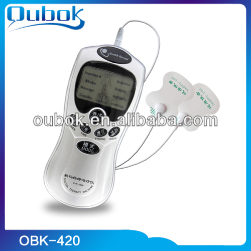 Portable low frequency therapy massager,mini electric pulse therapy massager,digital diagnoses therapy massager