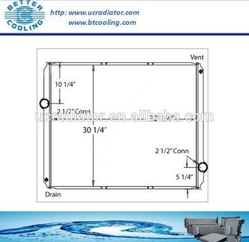 Radiatore di camion per Freightliner con OE 1699160 92