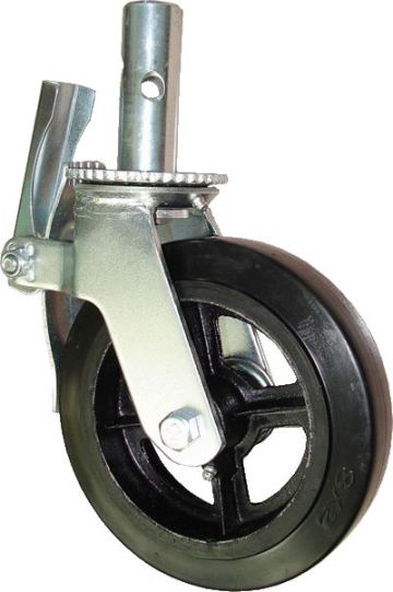 6'' rubber wheel scaffolding caster