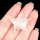 Clear Crystal 30mm Smiling Starfish Pendant & Ornament for Home Decoration Handmade Craved Stone Solar