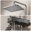 Piano Button Rain Shower Set with Combination Kit