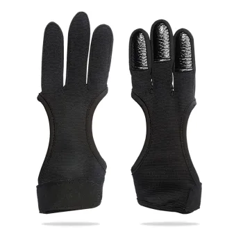 Wholesale Custom 3-Finger Leather Archery Gloves