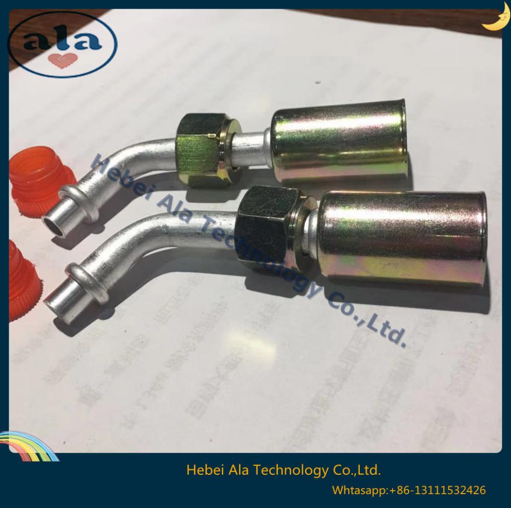 Al Joint With Iron Jacket Female O Ring Air Conditioning Fitting 45 Degree 3 Al Joint With Iron Jacket Female O Ring Air Conditioning Fitting 45 Degree 3