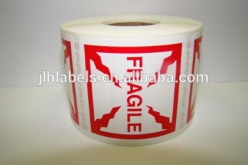 4X4 Fragile Shipping Warning Label 500abels/roll