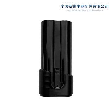 Glossy black battery case plastic shell