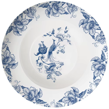 Blue and White Bird Custom Dinner Plates and Dishes for Sale