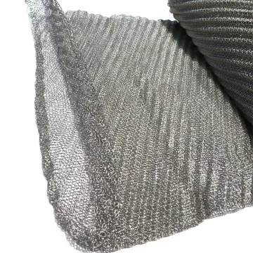 4 Inch Copper Stainless Steel Knitted Nickel Metal Wire Mesh for Liquid Gas Separation and Filtration
