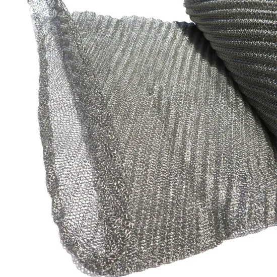 4 Inch Copper Stainless Steel Knitted Nickel Metal Wire Mesh for Liquid Gas Separation and Filtration