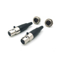 Mini XLR Male Female Chassis Mount Microphone Adapter