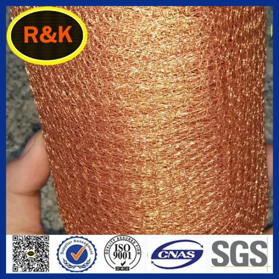 without oil knitted copper mesh