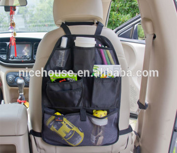 Ideal travel mate polyester portable car backseat organizer
