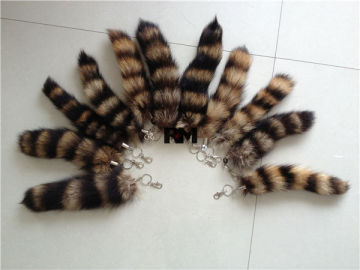 2014 Hot selling 100% genuine Raccoon Tail Fur