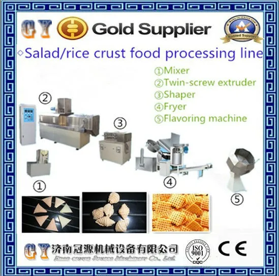 Hot sell! Automatic Salad / Rice Crust Food processing line
