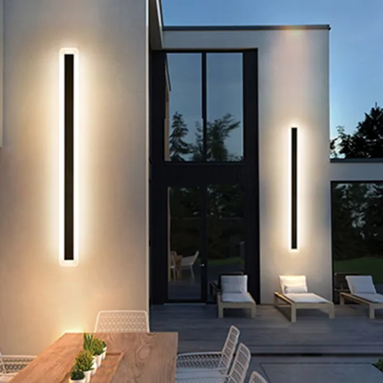Modern Art Deco Linear Outdoor Wall Light Bar