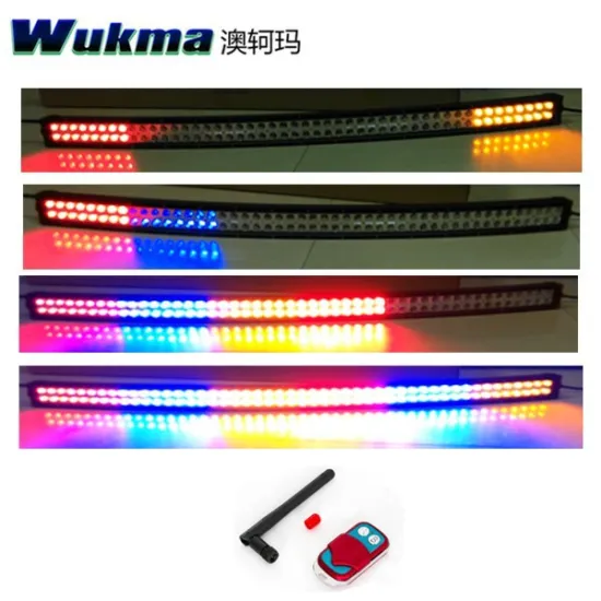 Color led light bar with wireless remote control led light bar, RGB strobe 50" Led light bar