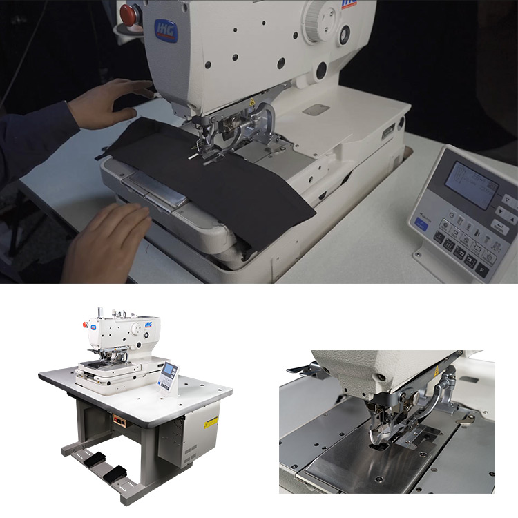 ماكينة خياطة ثقب زر الجينز الصناعية 9820 نوع