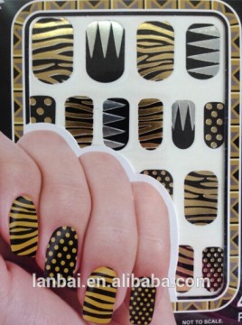 2015 New eco friendly gold sliver nail foils Metallic gilow in the dark glitter nail sticker