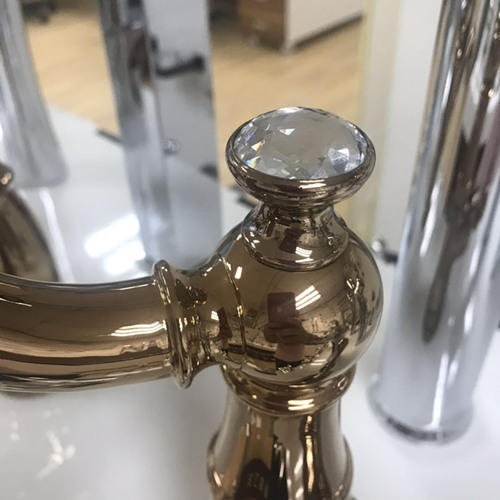 Miscelatori lavabo monocomando in ottone oro rosa