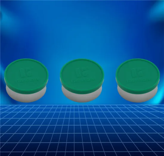 green flip-off cap for infusion bottle