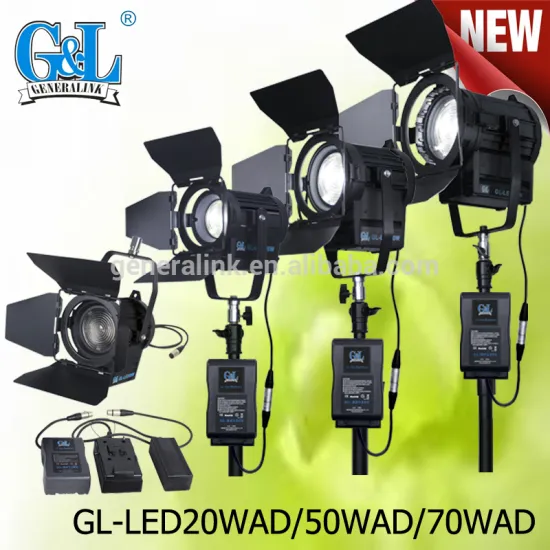 battery operated led fresnel spot light GL-LED20WAD/50WAD/70WAD