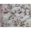 Floral Mesh Embroidery Scallop edge Fabric